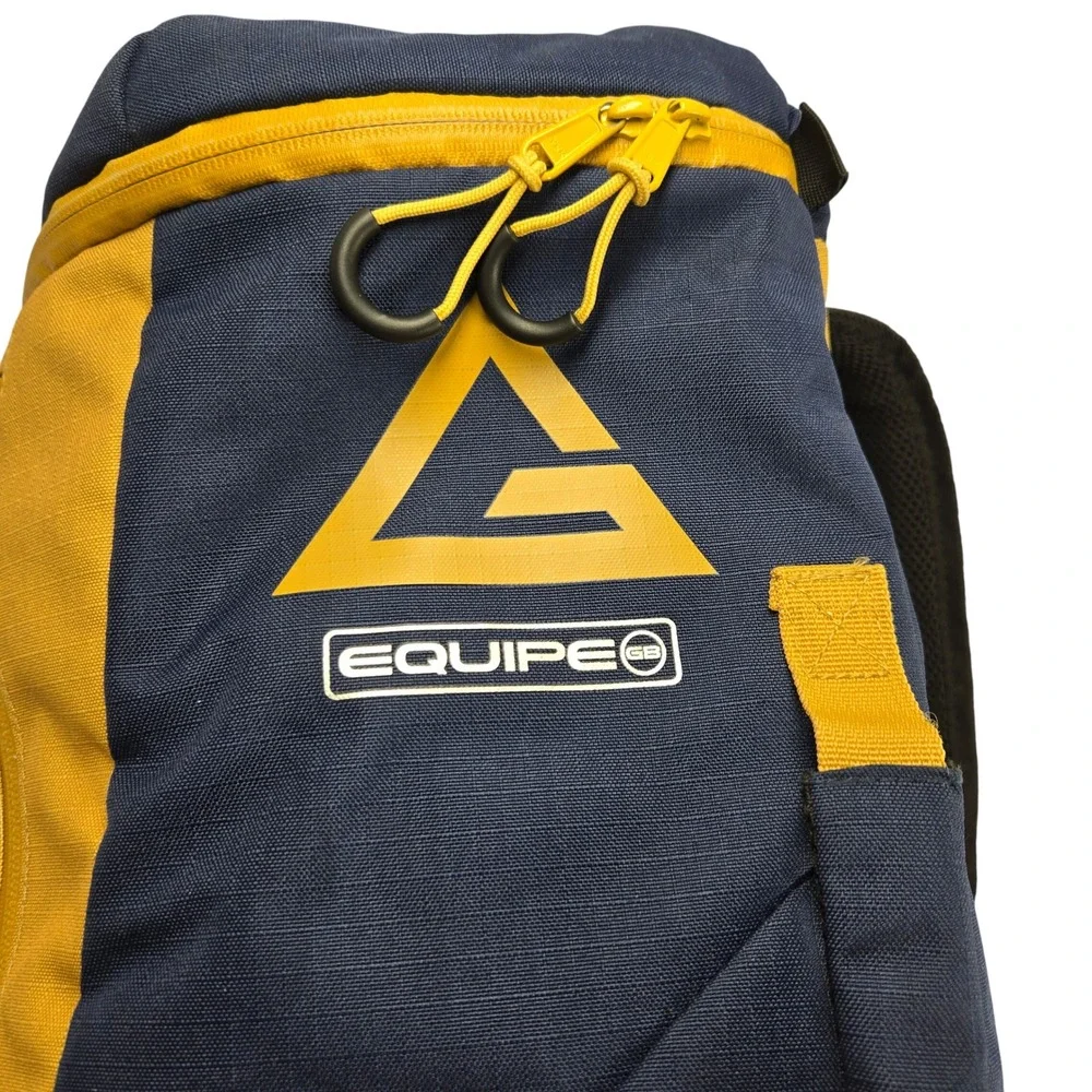 Gracie Barra Lutador Equipe GB Jiu-Jitsu Backpack Navy Gold Brazil Gear Bag - Picture 7 of 13